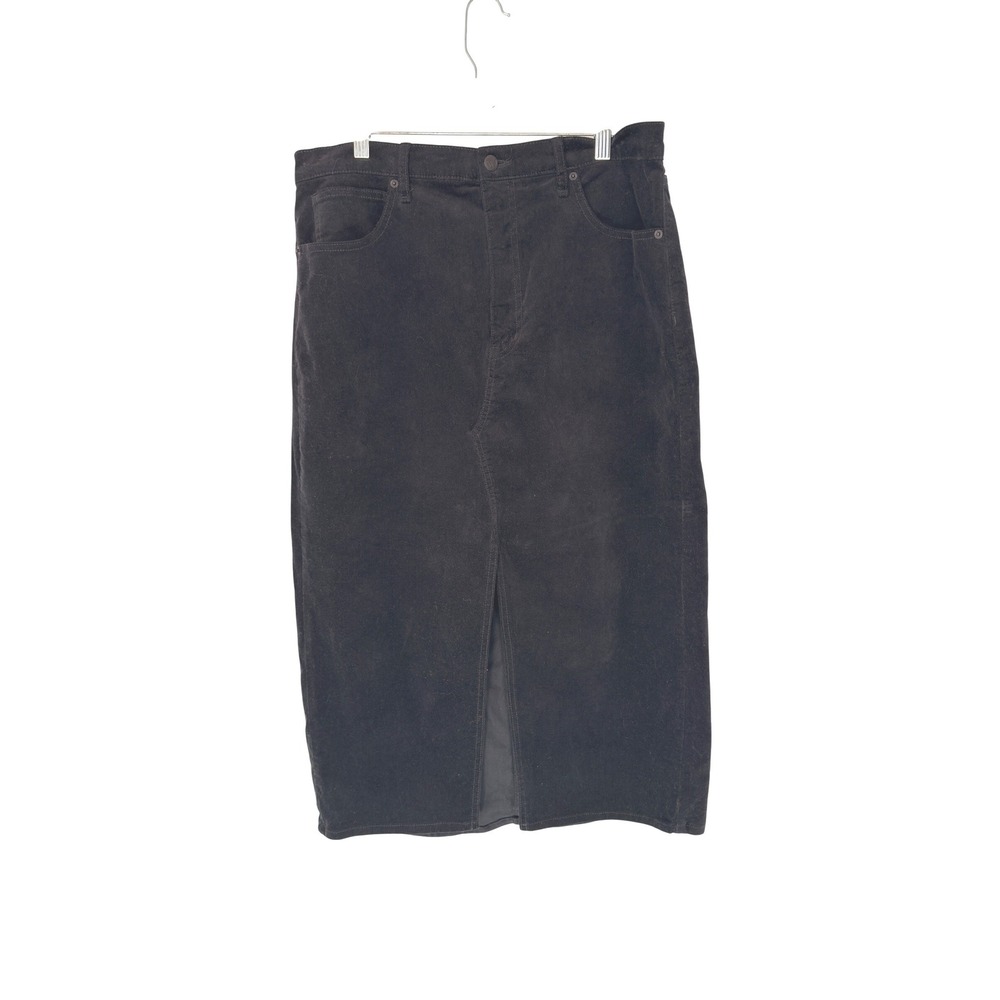 Women's Corduroy Denim Maxi Skirt Western Ranch Festival Rodeo Rockabilly 14
